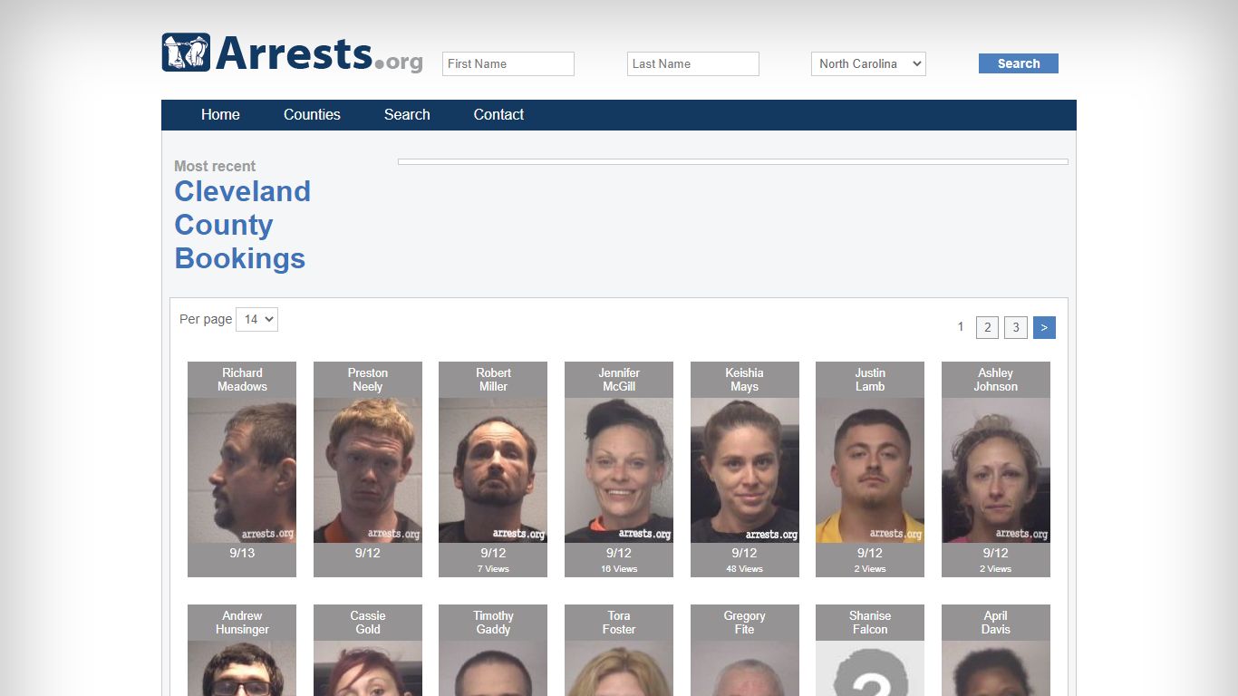 Cleveland County Arrests and Inmate Search