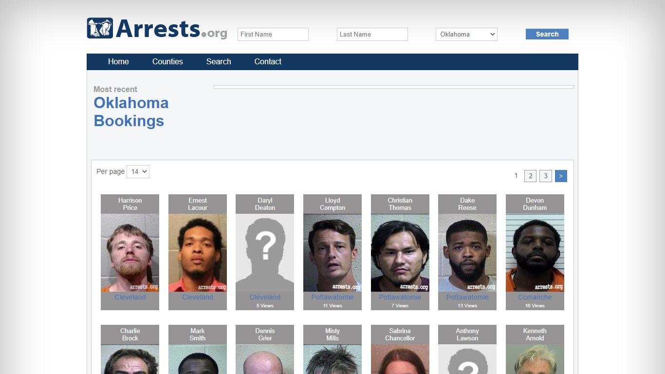 Oklahoma Arrests and Inmate Search